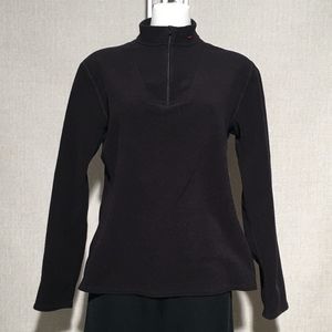Hot Chilly's Long Sleeve 1/4 Zip Black Top